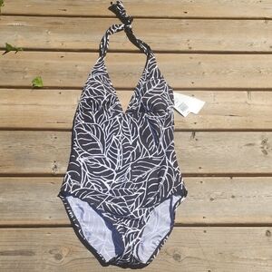 (10) NWT Speedo Halter Tie Black & White Classic Beach Swim Vacation Lake Pool